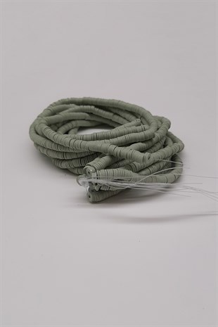 Gri Fimo Hamur Boncuk 6Mm