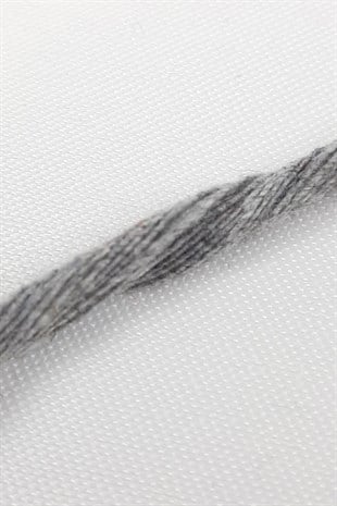 Gri İnce Büklüm Makrome