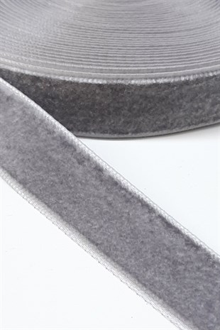 Gray Velvet Ribbon 2 Cm