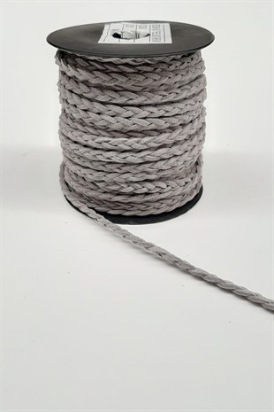 Gri Süet Örgü İp