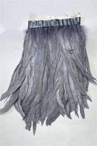 Gri Uzun Şandel Tüyü 1 mt