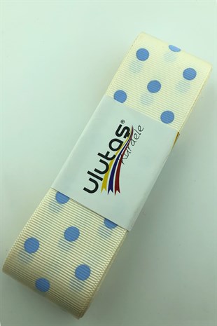Grosgrain 4 cm Ribbon Polka Dot
