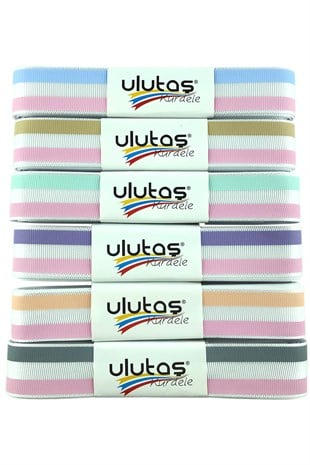 Grogren Çizgi Baskılı Kurdele 10 mt