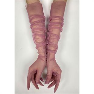 الجملة Dusty Rose 10 قطع قفازات الزفاف قفازات تول الزفاف / الزفاف / قفازات الحفلات