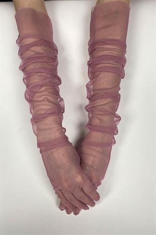 الجملة Dusty Rose 10 قطع قفازات الزفاف قفازات تول الزفاف / الزفاف / قفازات الحفلات