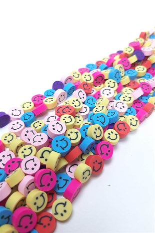 Gülen Yüz Fimo Hamur Boncuk