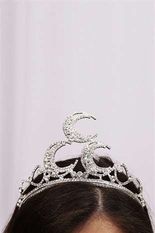 Gümüş 3 Hilal Gelin Tacı