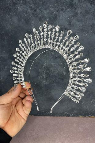 Silver Ayas High Party Bridal Henna Crown
