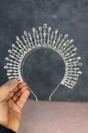 Silver Ayas High Party Bridal Henna Crown