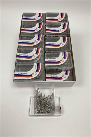 Gümüş Başlı Toplu İğne 100 lü 1 Kutu