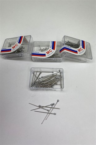 Gümüş Başlı Toplu İğne 50 li 20 Kutu