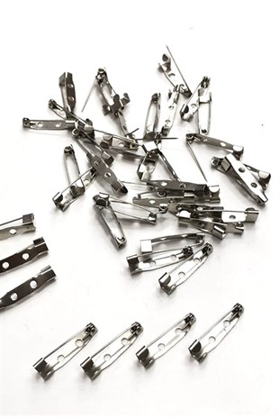 Gümüş Broş İğnesi 2,5 cm 10 adet