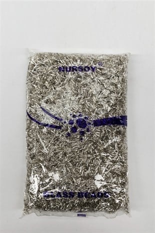 Gümüş Burgulu Boru Boncuk 3 mm 500 gr