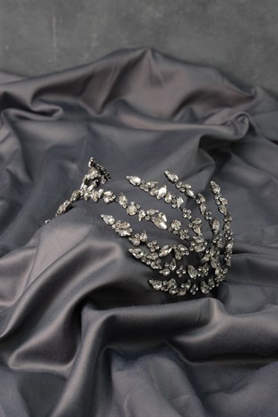 Silver Double Sided Helen Bridal Henna Tiara
