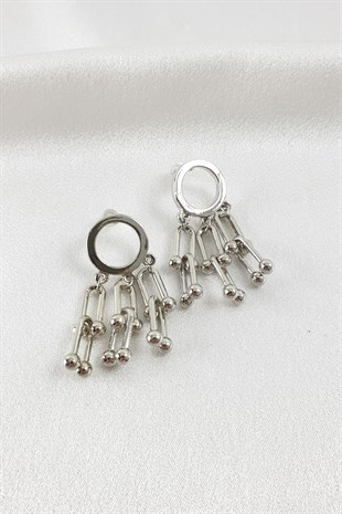 Gümüş Çoklu Funny Küpe