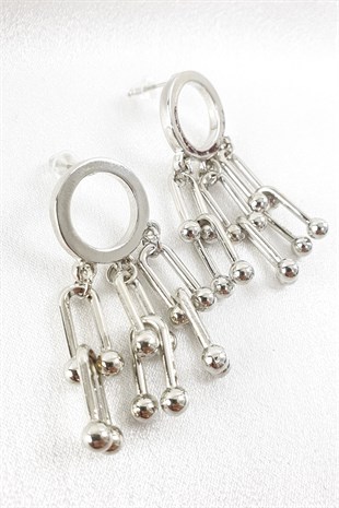 Gümüş Çoklu Funny Küpe