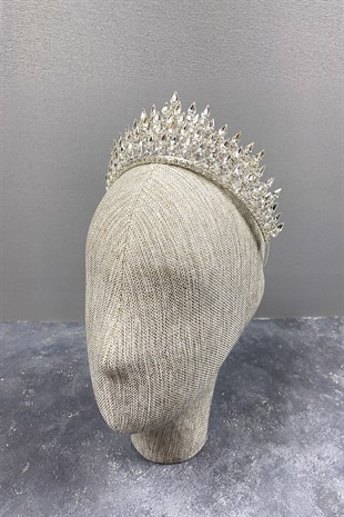 Silver Drop 3D Bridal Crown