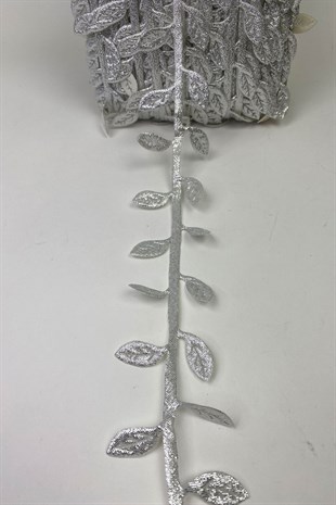 Gümüş Dekoratif Yaprak Şerit Su Taşı 1 mt