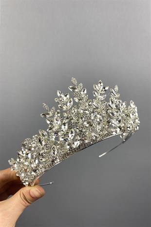 Silver Ezel 3D Bridal Henna Crown