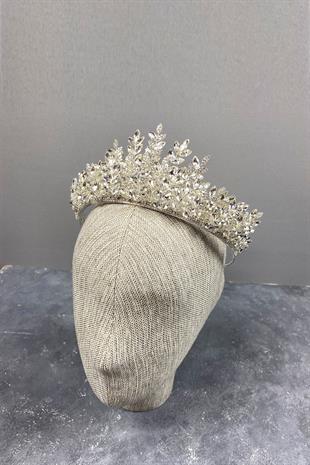 Silver Ezel 3D Bridal Henna Crown