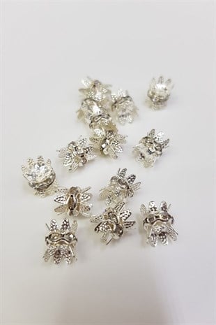 Silver Daisy Washer 10 pcs