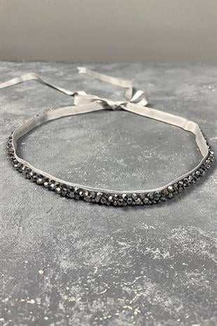 اللون الفضي كريستال مطرز مساء اللباس حزام الإكسسوار