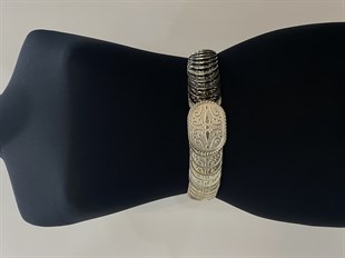 حزام مرن فضي