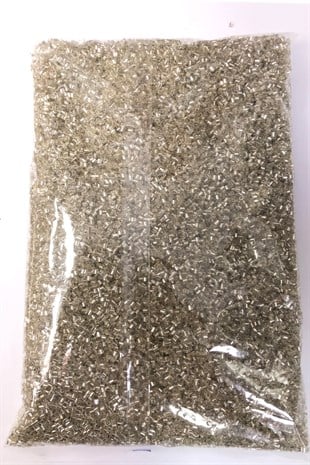 Gümüş Renk  Kesme Boncuk 500 gr