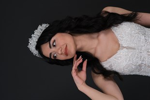 Silver Color Ahbahar Bridal Crown