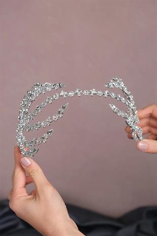 Silver Color Double Sided Helen Bridal Hair Accessory