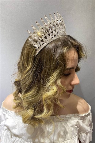 Silver Color Henna Model Bridal Henna Crown