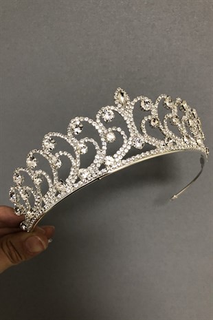 Silver Color Lal Bridal Crown