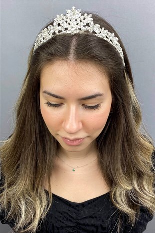 Silver Linda Bridal Crown