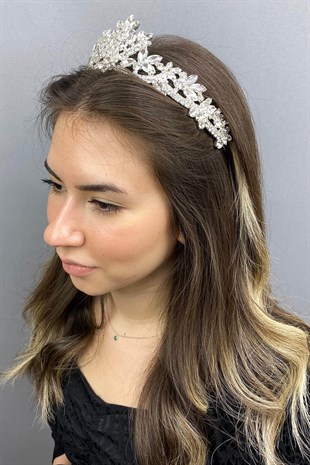 Silver Linda Bridal Crown