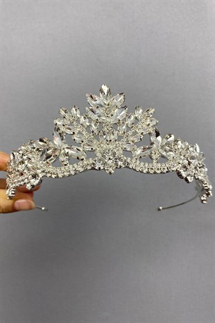 Silver Linda Bridal Crown