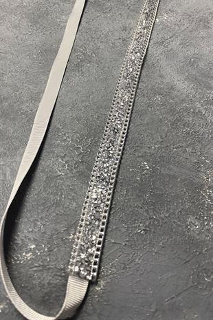 اللون الفضي لامعة حبة مطرزة مساء اللباس حزام الخصر الإكسسوار