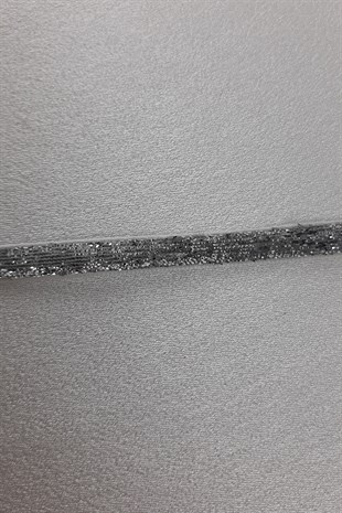 Silver Color Glittery Velvet Ribbon 6 mm