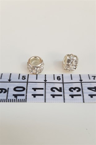 Silver Color Cylinder Stone Washer