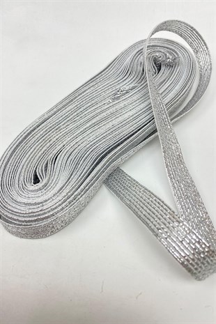 Gümüş  Simli Degradeli Kurdele 10 mt