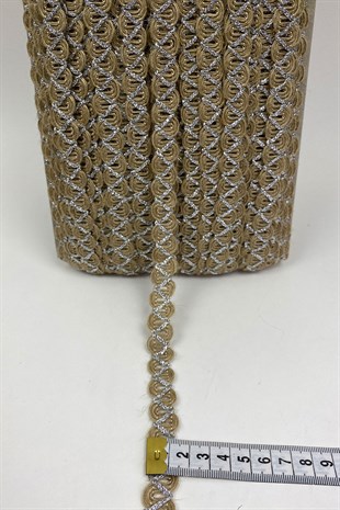 Gümüş Simli Dekoratif Su Yolu Harç 10 mt