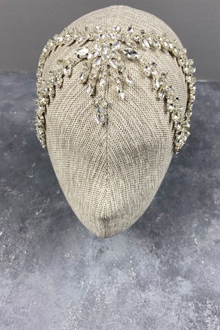 Silver Sultan Crown Bridal Henna Crown Hair Accessory