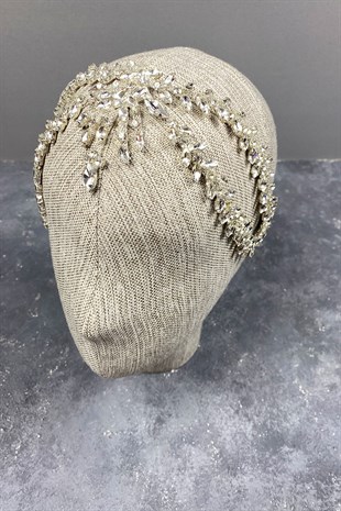 Silver Sultan Crown Bridal Henna Crown Hair Accessory