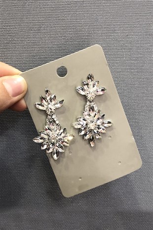 Gümüş Taşlı Caph Küpe