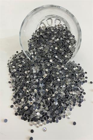 Silver Iron-On Beads Ss18 4mm Adhesive Stone 25 grm