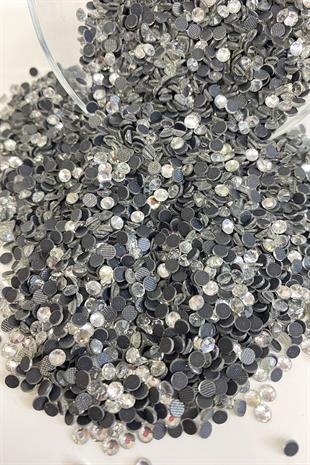 Silver Iron-On Beads Ss18 4mm Adhesive Stone 25 grm