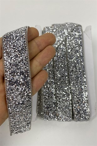 زين حزام سلسلة حجر فضية مطلية بالكي