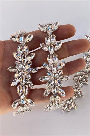 الفضة ورقة عزر Wicker Shuttle Glass Stone Wall الشمعدان