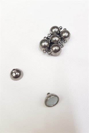 Silver Round Magnetic Jewelry Clip