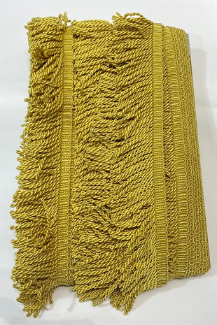 Hardal Sarısı Bulyon Saçak Püskül