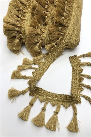 Hardal Topuzlu Püskül Saçak  7cm 1 mt